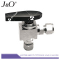 Ângulo de 90 graus 3PC Stainless Steel 316 Mini Ball Valve